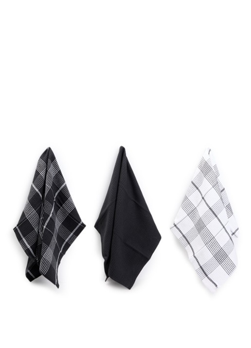 ZicZac Waffle keukendoek 50 x 76 cm set van 3