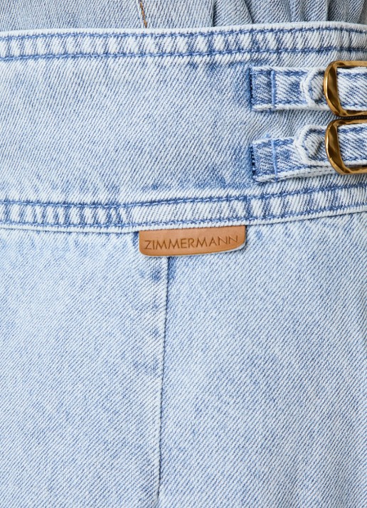 Zimmermann Midi spijkerrok met steekzakken - detail 2 jeans