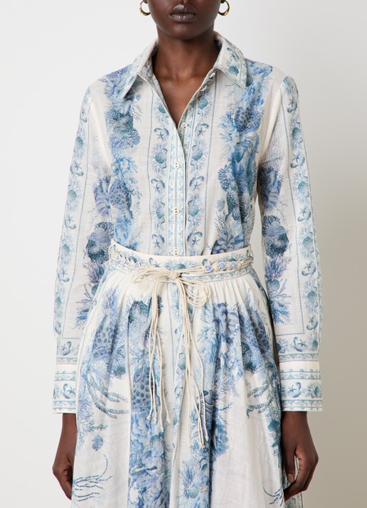 Zimmermann Wanderlust blouse met print