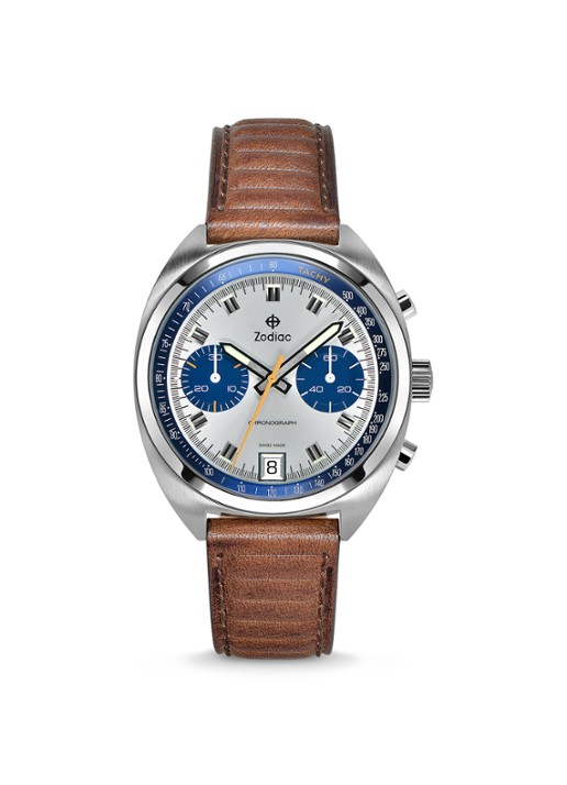Zodiac Chrono Quartz horloge ZO9604 - voorkant 3 bruin