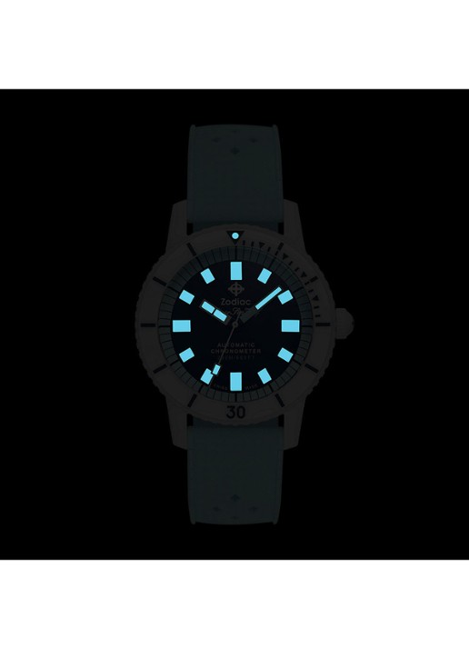 Zodiac Compression Diver horloge ZO9590 - detail 7 wit