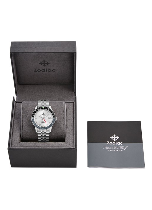 Zodiac Gmt horloge ZO9415 - detail 6 zilver