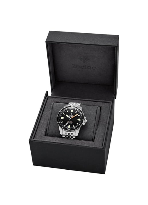 Zodiac Super Sea Wolf horloge ZO3552 - detail 5 zilver