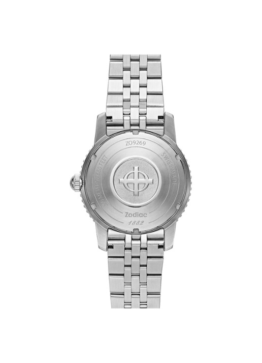 Zodiac Super Seawolf horloge ZO9269 - detail 3 zilver