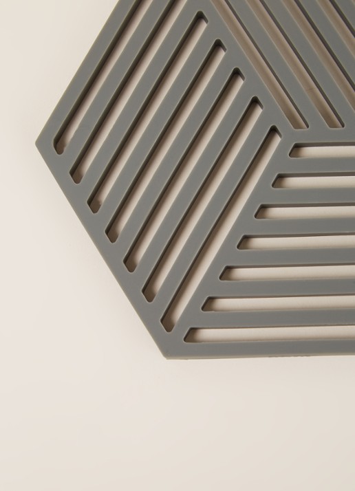Zone Hexagon onderzetter - detail 3 grijs