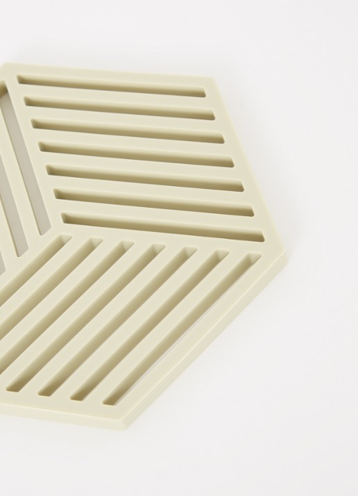 Zone Hexagon onderzetter - detail 3 lime