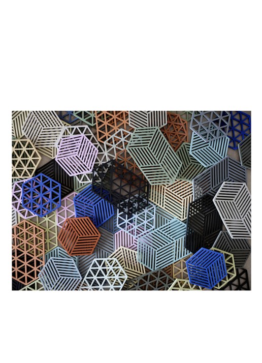 Zone Hexagon onderzetter - detail 3 groen