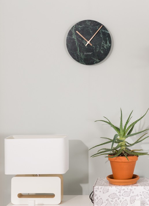Zuiver Marble Time klok - voorkant 2 groen