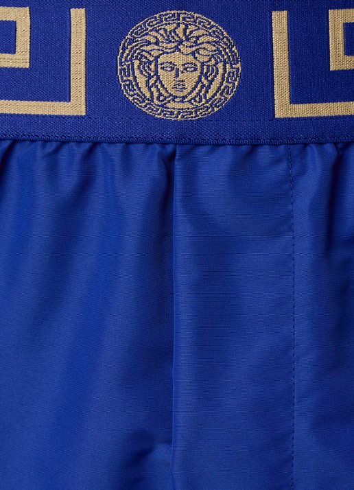 Zwemshorts met logoband - detail 4 blauw