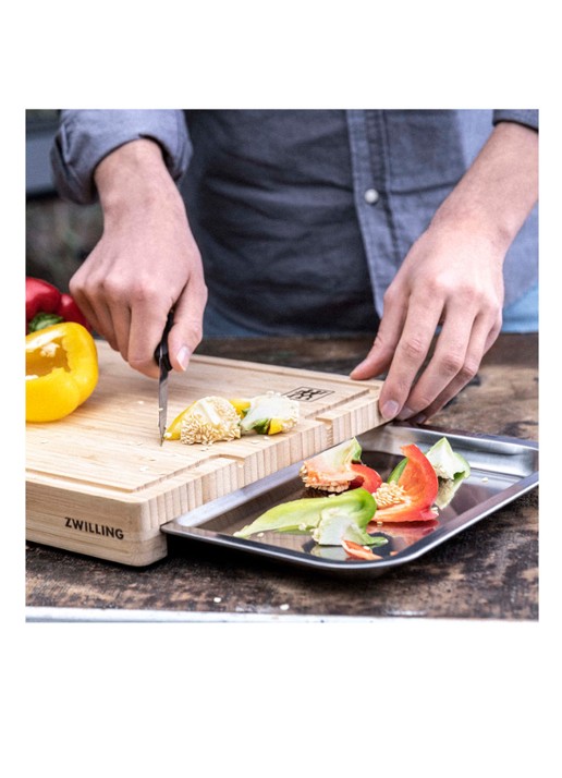 Zwilling Barbecue 2-in-1 snijplank met lade 39 x 30 cm - detail 2 beige