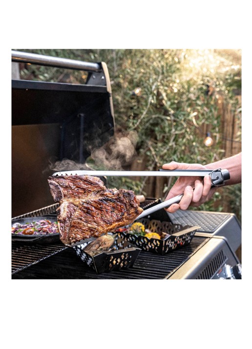 Zwilling Barbecue tang 40 cm - detail 3 zilver