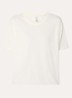 T-shirt met logoprint - Creme