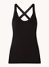 The Wrapper tanktop van  katoen - Zwart