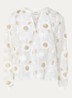 Alanza blouse met borduring - Wit