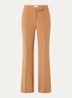 Chantalle high waist wide fit pantalon met persplooi en structuur - Camel