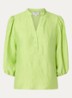 Dahla tuniek met V-hals en ballonmouw - Lime