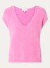 Emmy fijngebreide top in alpaca wolblend - Roze