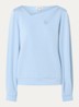 Evelyn sweater met cut-out detail - Lichtblauw
