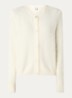 Lorys fijngebreid vest in alpaca wolblend - Creme