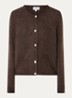 Lorys fijngebreid vest in alpaca wolblend - Bruin