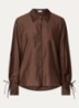 Marel blouse met metallic finish - Donkerbruin