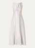 Michelle midi jurk met cut-out detail - Grijs