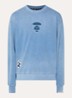 Sweater met logo- en backprint - Indigo