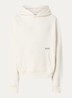 Box hoodie met logoprint - Gebroken wit
