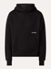 Box hoodie met logoprint - Zwart
