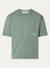 Box T-shirt met logo- en backprint - Lichtgroen