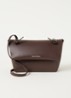 Alexandra Large crossbodytas van leer - Donkerbruin