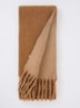 Sjaal in alpaca wolblend 250 x 25 cm - Camel
