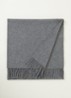 Sjaal van wol 200 x 45 cm - Grijsmele