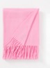 Sjaal van wol met logo 200 x 45 cm - Roze