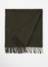 Sjaal van wol met logo 200 x 45 cm - Donkergroen