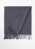Sjaal van wol met logo 200 x 45 cm - Paars