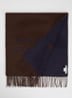 Sjaal van wol met logoprint 180 x 40 cm - Multicolor