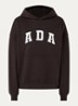 Ada sweatvest met borduring - Donkerbruin