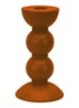 Bobbin kandelaar 14 cm - Oranje