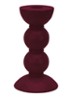 Bobbin kandelaar 14 cm - Donkerrood