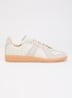 Army sneakers van leer met suède details - Creme