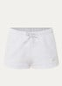 High waist straight fit korte joggingbroek - Grijsmele