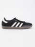 Samba LT sneaker van koeienvacht met leren details - Zwart