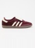 Samba LT sneaker van koeienvacht met leren details - Bordeauxrood