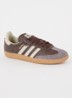 Samba OG sneaker van leer met suède details  - Donkerbruin