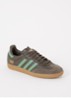 Samba OG sneaker van leer met suède details  - Olijfgroen