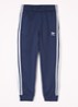 Tapered fit trackpants met logoborduring - Donkerblauw