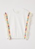 Rhode T-shirt met franjes - Wit