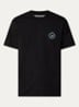 Broken Pieces T-shirt met logo- en backprint - Zwart