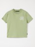 Altitude T-shirt met logo- en backprint - Lichtgroen